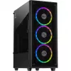 PC-Gehäuse Inter-Tech C-303 Mirror Full Tower Schwarz