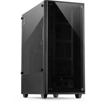 PC-Gehäuse Inter-Tech C-303 Mirror Full Tower Schwarz