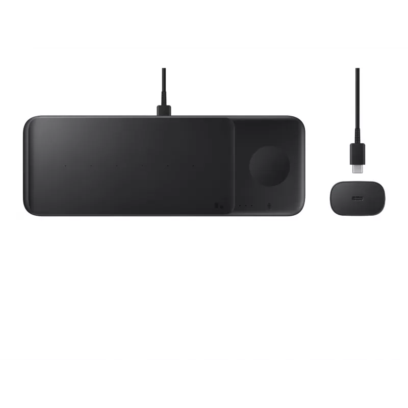 Samsung EP-P6300 Kopfhörer, Smartphone, Smartwatch Schwarz USB kabelloses Laden Schnellladen Innenbereich