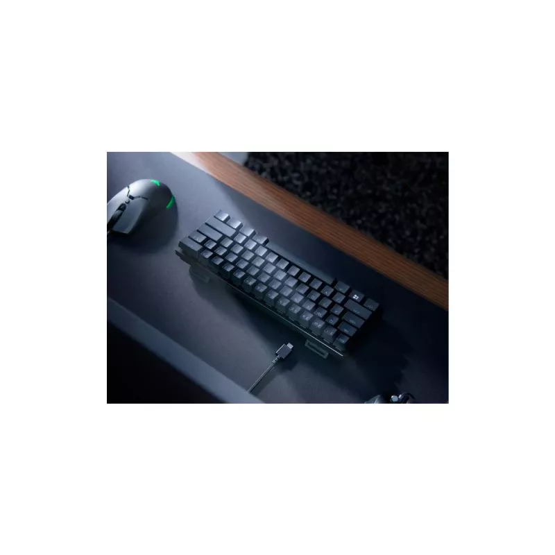 Mechanische Gaming-Tastatur Razer Huntsman Mini, Mini-Formfaktor, QWERTY US International, Optische Schalter, Kabelgebunden USB, Schwarz