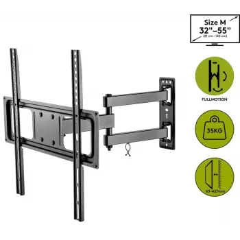 Goobay TV-Wandhalterung Basic FULLMOTION M 35 kg 32-55 Zoll