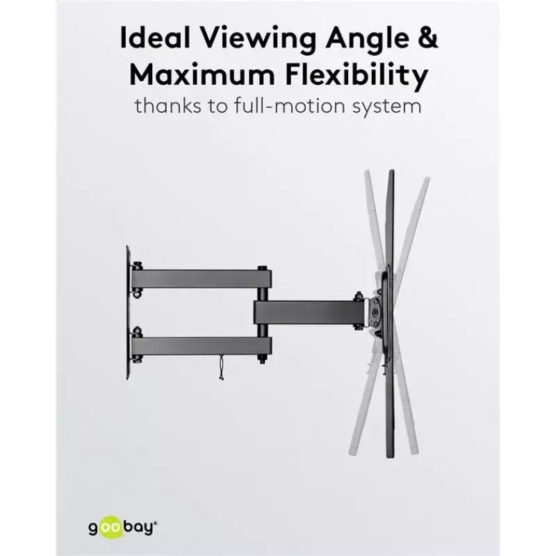 Goobay TV-Wandhalterung Basic FULLMOTION M 35 kg 32-55 Zoll