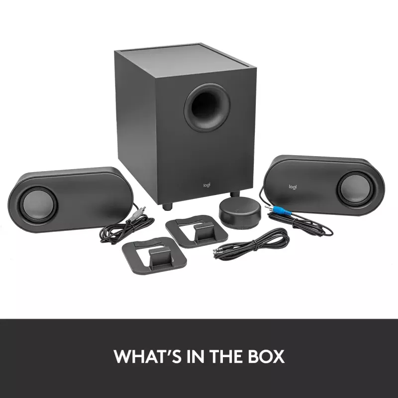LOGITECH Z407 Bluetooth-Computerlautsprecher mit Subwoofer und kabelloser Steuerung