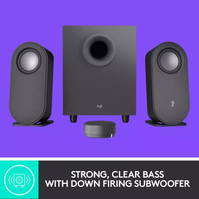 LOGITECH Z407 Bluetooth-Computerlautsprecher mit Subwoofer und kabelloser Steuerung