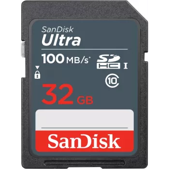 WESTERN DIGITAL SanDisk Ultra 32GB SDHC Speicherkarte 100 MB/s (SDSDUNR-032G-GN3IN)