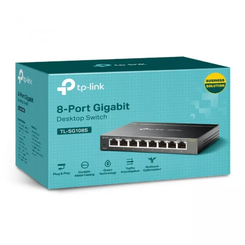 Netzwerk-Switch TP-Link TL-SG108S 8-Port 10/100/1000Mbps