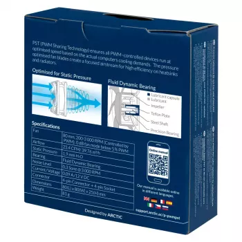 ARCTIC P8 PWM PST - Druckoptimierter 80-mm-Lüfter mit PWM PST