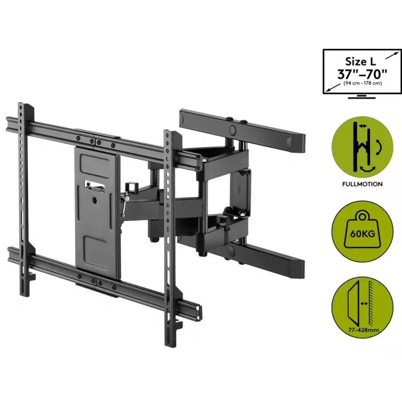 Goobay TV-Wandhalterung Pro FULLMOTION (L) 60 kg 37–70 Zoll