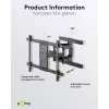 Goobay TV-Wandhalterung Pro FULLMOTION (L) 60 kg 37–70 Zoll