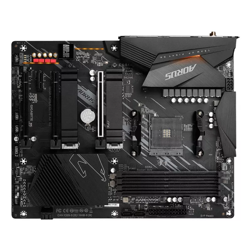 Mainboard GIGABYTE B550 AORUS ELITE AX V2 ATX, AMD B550, Socket AM4, DDR4, 4 DIMM, Wi‑Fi 6E, 2.5Gb LAN