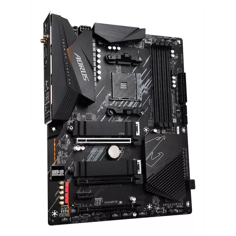Mainboard GIGABYTE B550 AORUS ELITE AX V2 ATX, AMD B550, Socket AM4, DDR4, 4 DIMM, Wi‑Fi 6E, 2.5Gb LAN