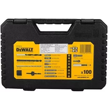 Bohrerset DeWalt DT71563-QZ — 100-tlg. für Metall, inkl. Schraubendreherbits und Tragekoffer