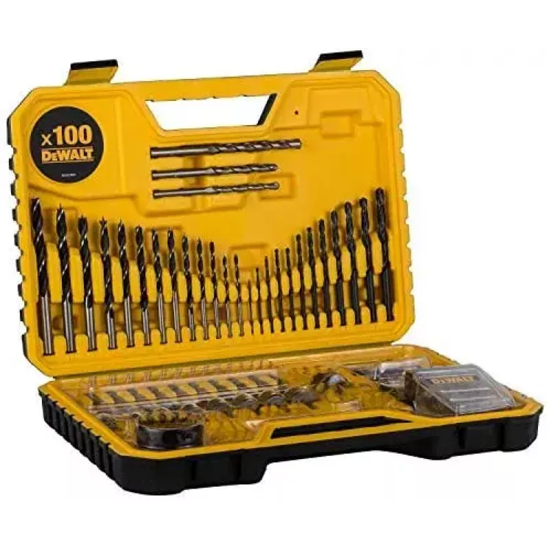 Bohrerset DeWalt DT71563-QZ — 100-tlg. für Metall, inkl. Schraubendreherbits und Tragekoffer