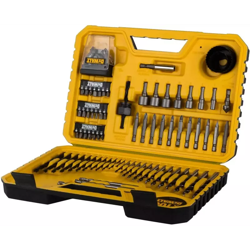 Bohrerset DeWalt DT71563-QZ — 100-tlg. für Metall, inkl. Schraubendreherbits und Tragekoffer