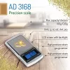 Präzisionswaage Adler AD 3168, 100 g Kapazität, 0.01 g Genauigkeit, silber, tragbar