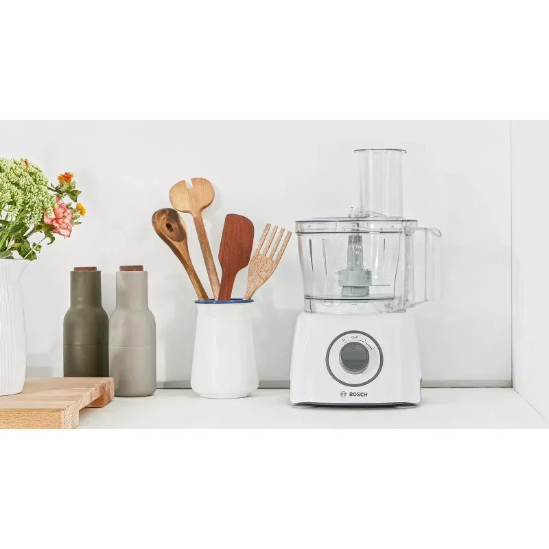 Küchenmaschine Bosch MCM3100W — 800 W, 2,3-L-Schüssel, 2 Geschwindigkeiten, Turbo, weiß
