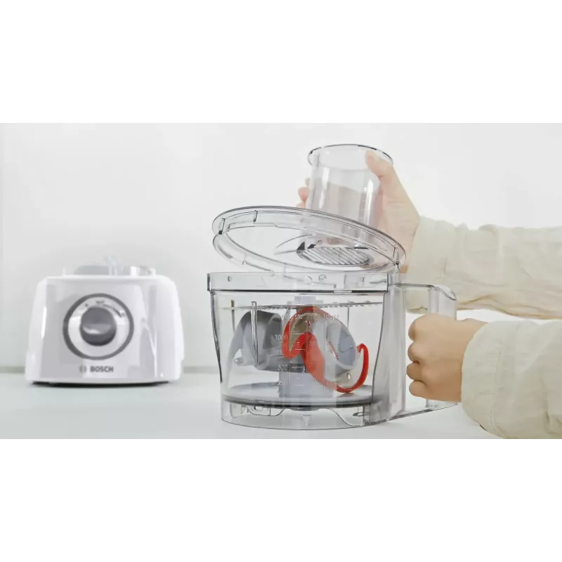 Küchenmaschine Bosch MCM3100W — 800 W, 2,3-L-Schüssel, 2 Geschwindigkeiten, Turbo, weiß