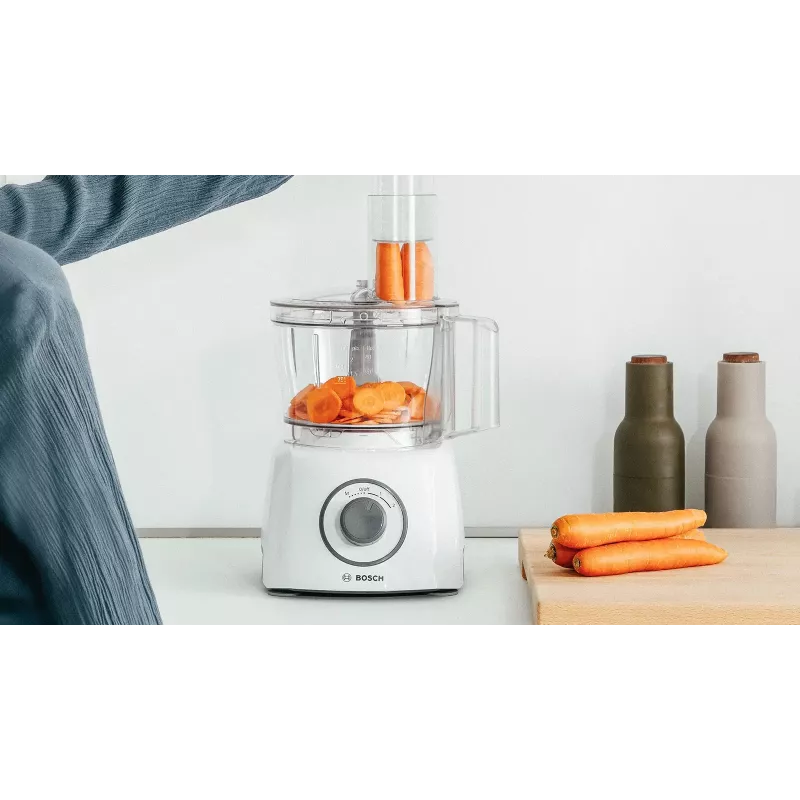 Küchenmaschine Bosch MCM3100W — 800 W, 2,3-L-Schüssel, 2 Geschwindigkeiten, Turbo, weiß