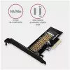 AXAGON ECO PCEM2-N PCIE NVME M.2 Adapter Interner Adapter PCI-Express x4 zum Anschluss einer NVMe M.2 SSD-Festplatte an den Computer