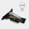 AXAGON ECO PCEM2-N PCIE NVME M.2 Adapter Interner Adapter PCI-Express x4 zum Anschluss einer NVMe M.2 SSD-Festplatte an den Computer