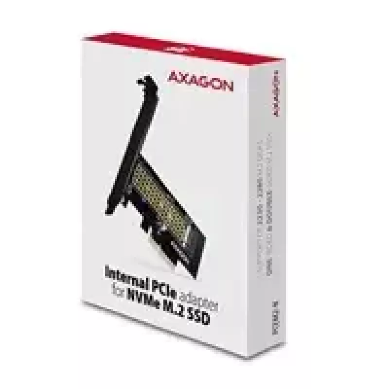 AXAGON ECO PCEM2-N PCIE NVME M.2 Adapter Interner Adapter PCI-Express x4 zum Anschluss einer NVMe M.2 SSD-Festplatte an den Computer