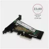 AXAGON ECO PCEM2-N PCIE NVME M.2 Adapter Interner Adapter PCI-Express x4 zum Anschluss einer NVMe M.2 SSD-Festplatte an den Computer