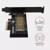 AXAGON ECO PCEM2-N PCIE NVME M.2 Adapter Interner Adapter PCI-Express x4 zum Anschluss einer NVMe M.2 SSD-Festplatte an den Computer