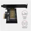 AXAGON ECO PCEM2-N PCIE NVME M.2 Adapter Interner Adapter PCI-Express x4 zum Anschluss einer NVMe M.2 SSD-Festplatte an den Computer