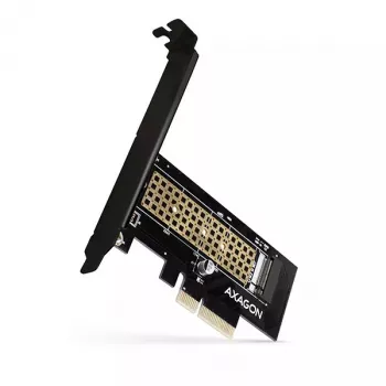 AXAGON ECO PCEM2-N PCIE NVME M.2 Adapter Interner Adapter PCI-Express x4 zum Anschluss einer NVMe M.2 SSD-Festplatte an den Computer