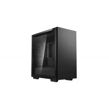 PC-Gehäuse DeepCool MACUBE 110 Midi-Tower Schwarz — microATX/Mini-ITX, gehärtetes Glas, unterstützt GPU 320 mm, CPU-Kühler 165 mm