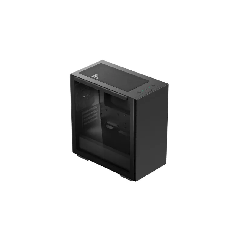 PC-Gehäuse DeepCool MACUBE 110 Midi-Tower Schwarz — microATX/Mini-ITX, gehärtetes Glas, unterstützt GPU 320 mm, CPU-Kühler 165 mm