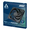 ARCTIC P12 Slim PWM PST Druckoptimierter 120 mm PWM Lüfter mit integriertem Y-Kabel
