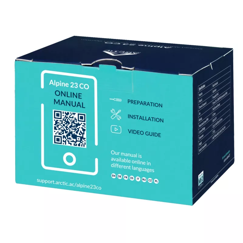 ARCTIC Alpine 23 CO - Kompakter AMD CPU-Kühler für Dauerbetrieb