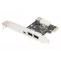 DIGITUS IEEE 1394a Schnittstellenkarte, Pci-e, 3 Port, 1x ext. 1394mini, 2x ext. 1394a Ports