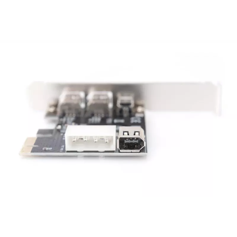 DIGITUS IEEE 1394a Schnittstellenkarte, Pci-e, 3 Port, 1x ext. 1394mini, 2x ext. 1394a Ports