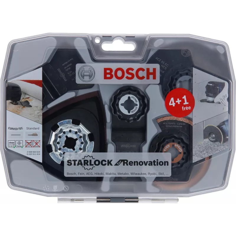 Bosch 2 608 664 624 Multifunktionswerkzeug-Aufsatz Blattset