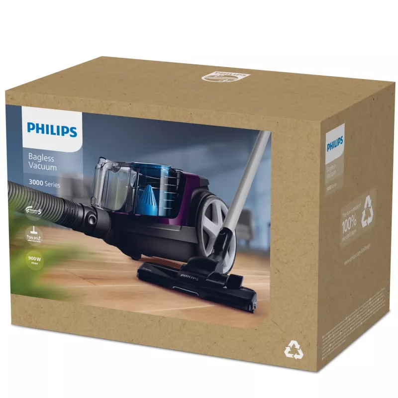 Philips 3000 series FC9333/09 Staubsauger 1,5 L Bodenstaubsauger Trocken 900 W beutellos