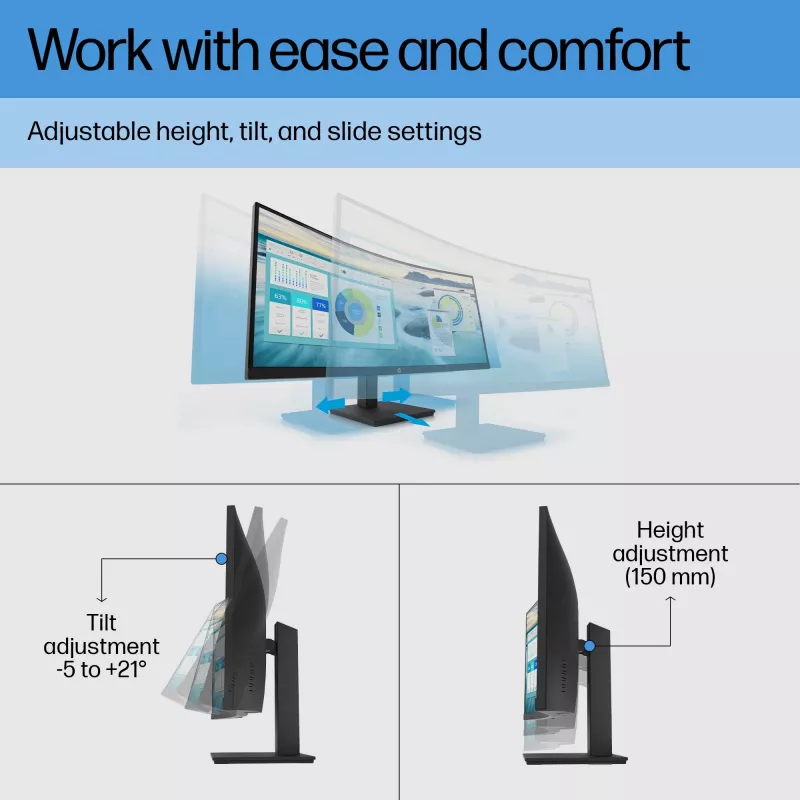 Monitor HP P34hc G4 34 Zoll Wide Quad HD LCD 3440 x 1440