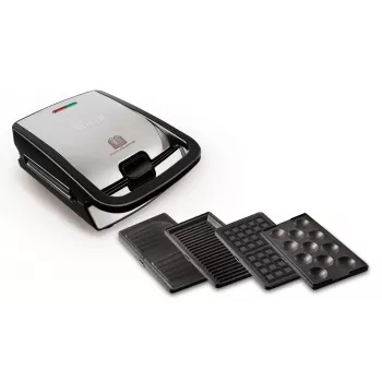 Tefal SW854D Sandwichmaker 700 W Schwarz, Edelstahl