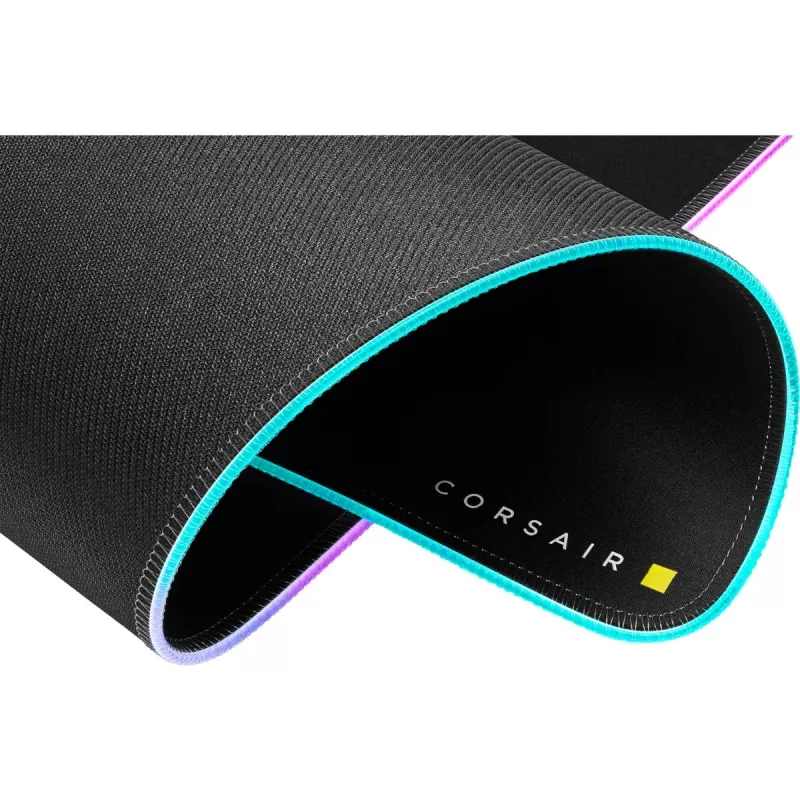 Gaming-Mauspad CORSAIR MM700 RGB — 930×400 mm, 4 mm Dicke, Gummibasis, USB-betriebene LED-Hintergrundbeleuchtung, schwarz