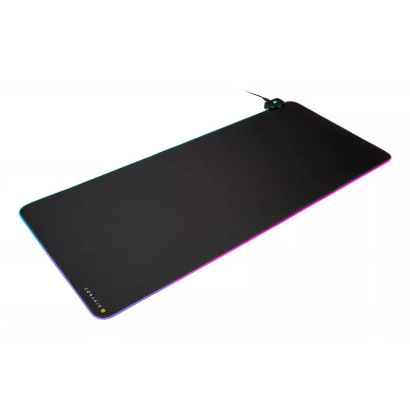 Gaming-Mauspad CORSAIR MM700 RGB — 930×400 mm, 4 mm Dicke, Gummibasis, USB-betriebene LED-Hintergrundbeleuchtung, schwarz