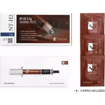 Wärmeleitpaste Noctua NT-H2 Kühlkörperpaste 3,5 g – grau, Betriebstemperatur -50–200 °C, Dichte 2,81 g/cm³, Volumen 1,2 ml