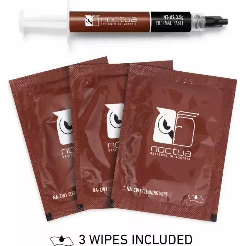 Wärmeleitpaste Noctua NT-H2 Kühlkörperpaste 3,5 g – grau, Betriebstemperatur -50–200 °C, Dichte 2,81 g/cm³, Volumen 1,2 ml