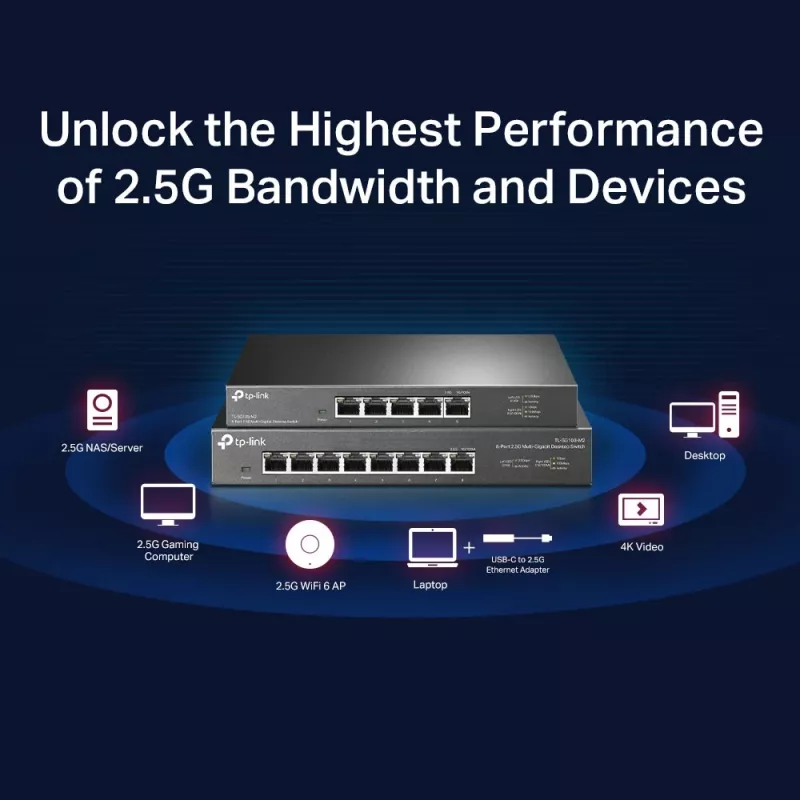 Unmanaged Switch TP-Link TL-SG108-M2 8-Port 2.5G Desktop