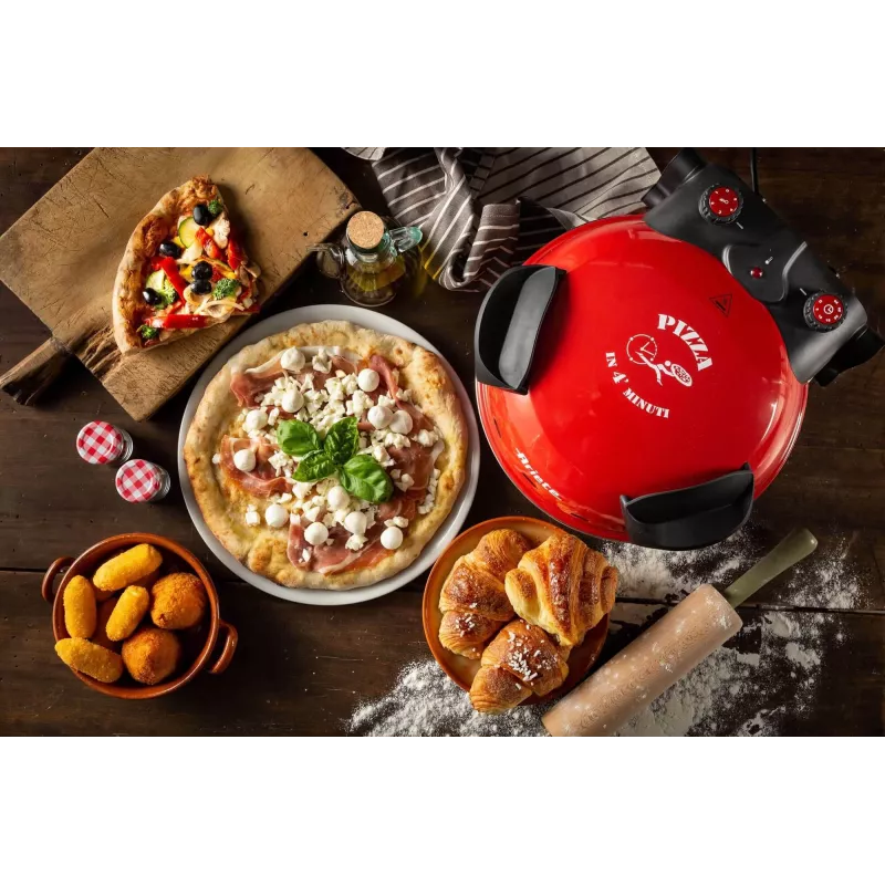 Pizza Maker Ariete 0909/10 1200 W Schwarz Rot 1 Pizza 33 cm