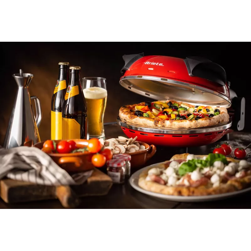 Pizza Maker Ariete 0909/10 1200 W Schwarz Rot 1 Pizza 33 cm