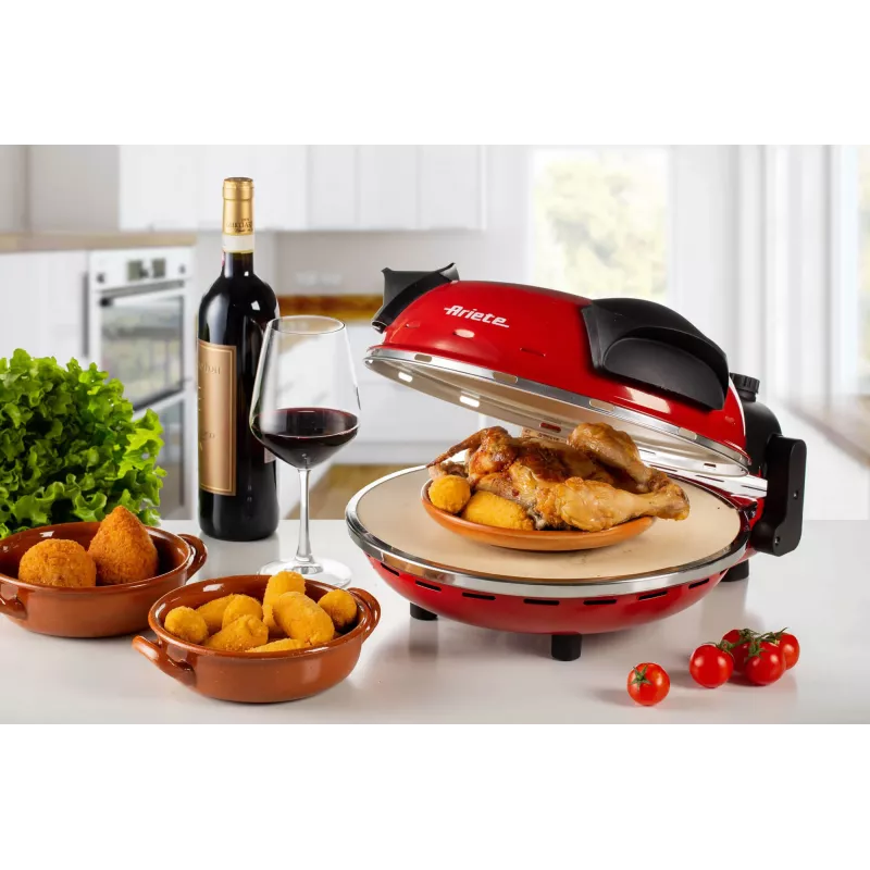 Pizza Maker Ariete 0909/10 1200 W Schwarz Rot 1 Pizza 33 cm