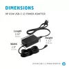 HP 65W USB-C LC Netzteil, Laptop, Innenbereich, 65 W, AC-to-DC, HP, Business