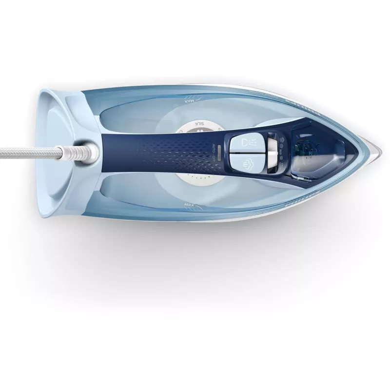 Dampfbügeleisen Philips DST5030/20 — 2400W, 0,32 L Tank, SteamGlide Plus Bügelsohle, 45 g/min Dauerdampf, 180 g/min Dampfstoß, Blau