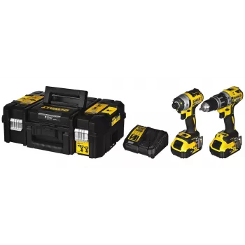 Akku-Kombi-Werkzeugset DeWalt DCK266P2T — 18V, 2×5.0Ah Akkus, Schlagschrauber und Schlagbohrschrauber, Ladegerät, Koffer